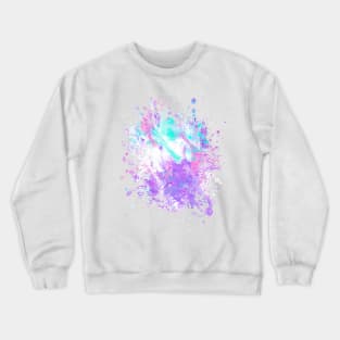 Abstract Vibrant Multicolor Brush Strokes and Splatters 7 Crewneck Sweatshirt